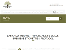 Tablet Screenshot of basicallyuseful.com